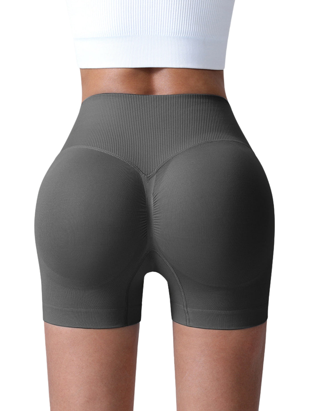 Shorts Sculpt com cintura V e franzido