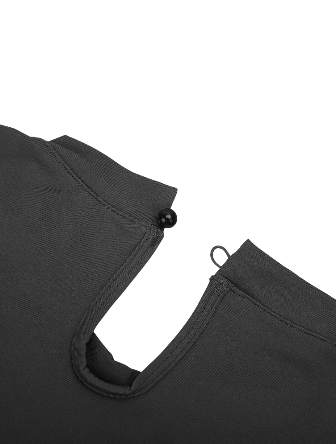 Body sem mangas com gola alta