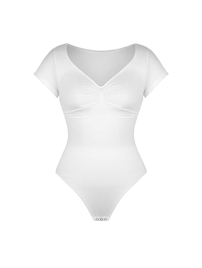 Body modelador com decote em V