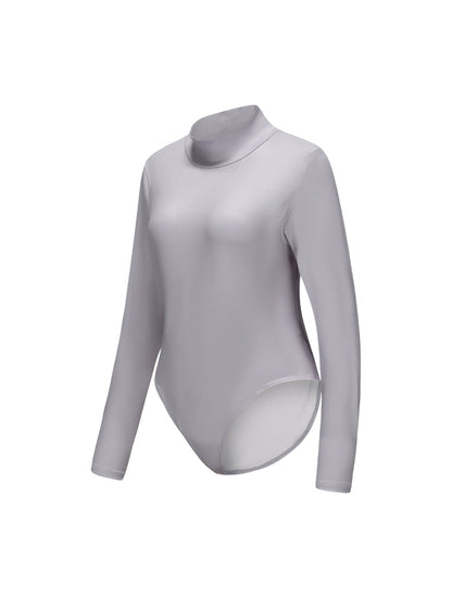Body de manga comprida com gola alta