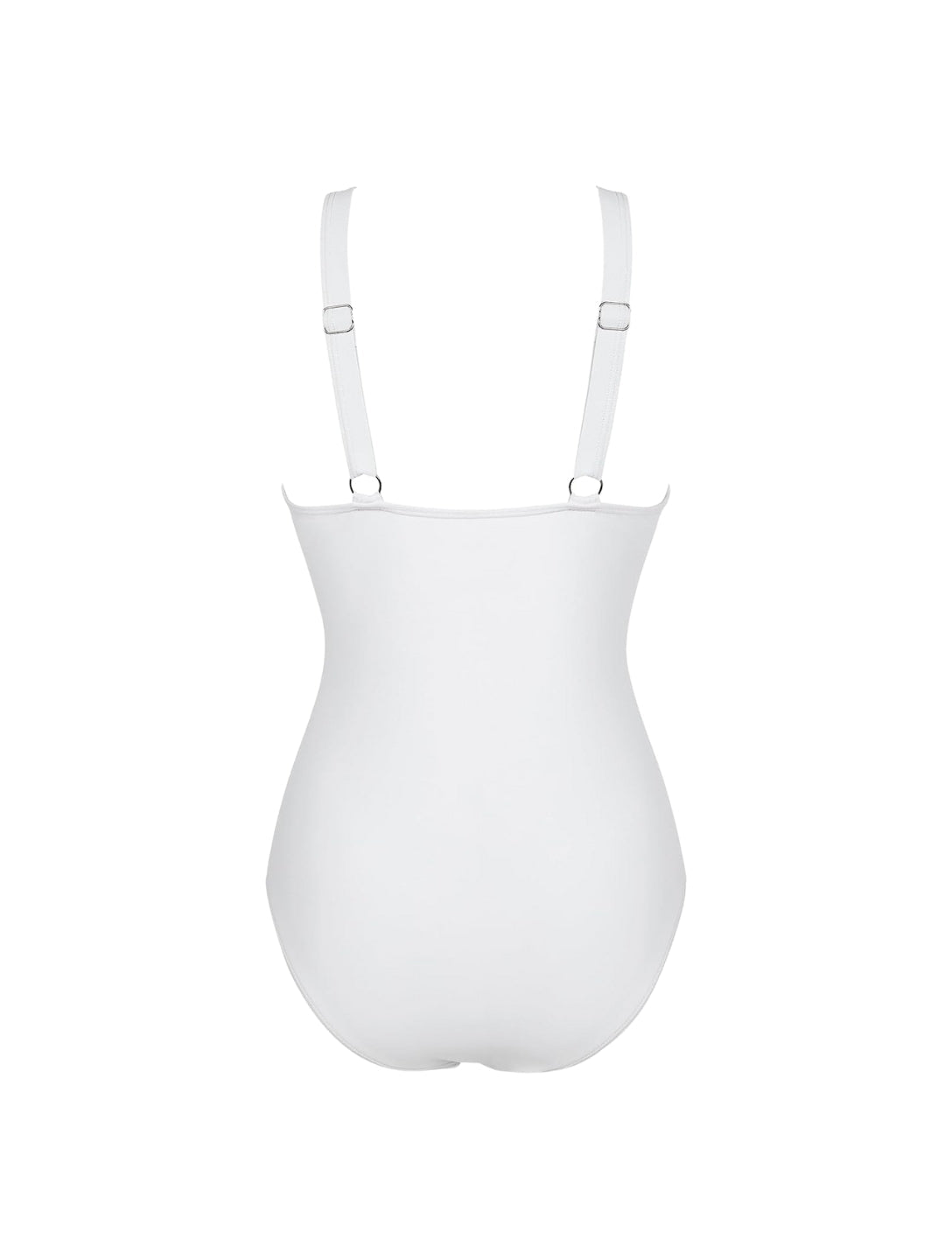 O terno de malha com decote em V esculpido