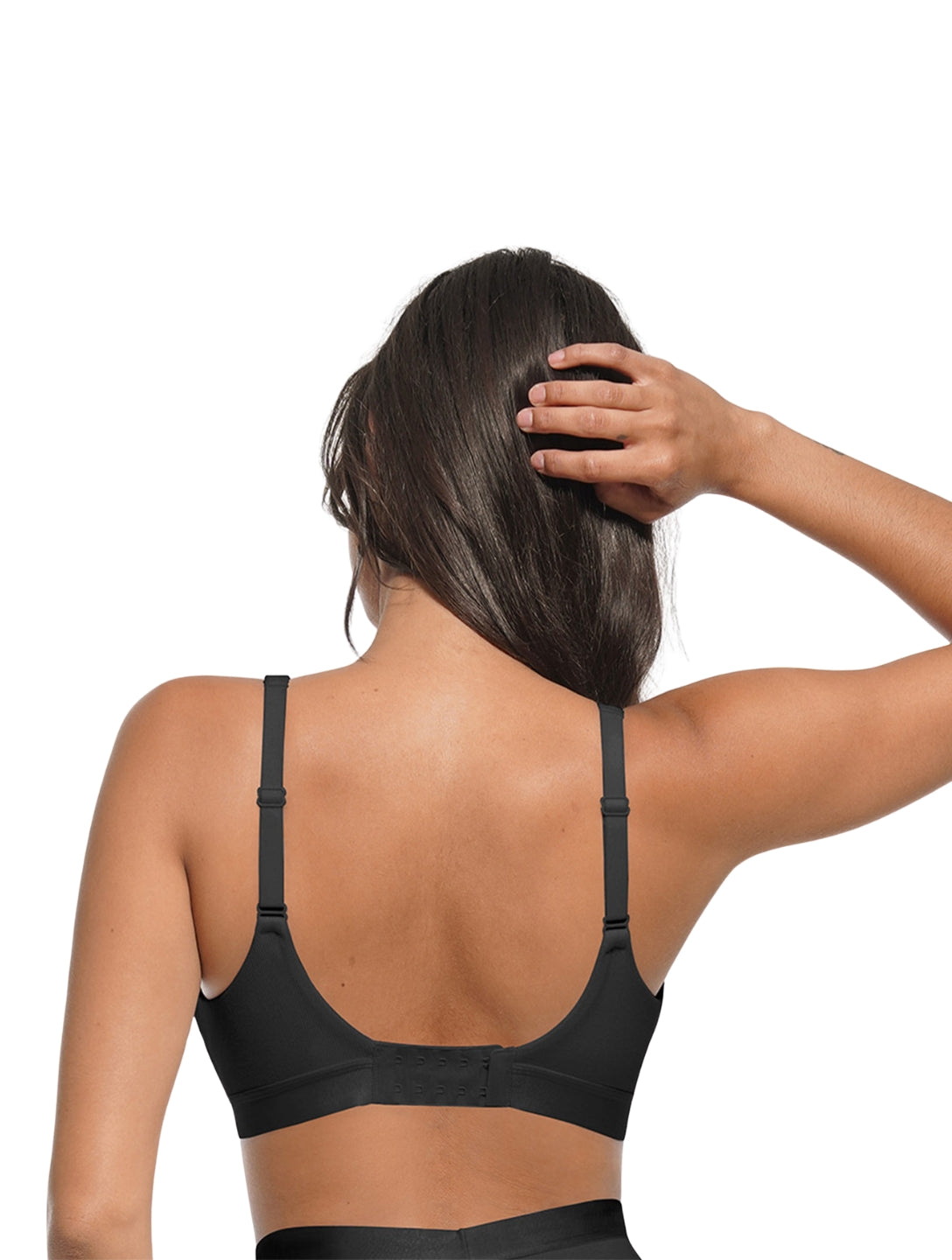 Sutiã Bralette com Decote em V Profundo e Canelado