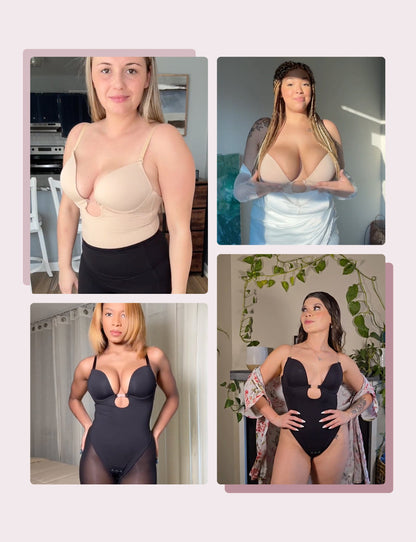 Body modelador de cintura alta