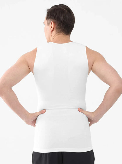 Top modelador sem costura masculino