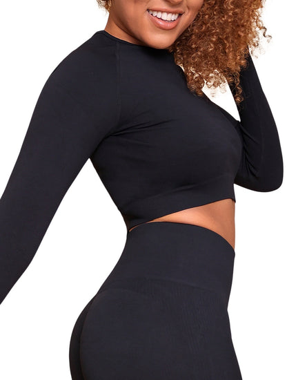 Manga comprida sem costura