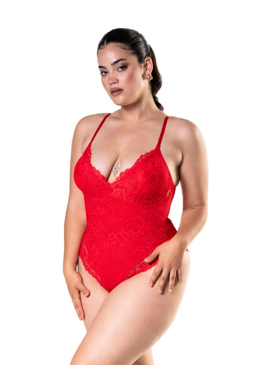 Body Shapewear com renda