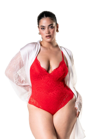 Body Shapewear com renda
